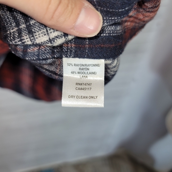 ASCEND PLAID FLANNEL BUTTON DOWN SHIRT SHACKET, SZ XXL - Picture 6 of 9